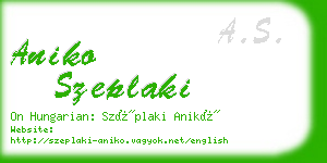 aniko szeplaki business card